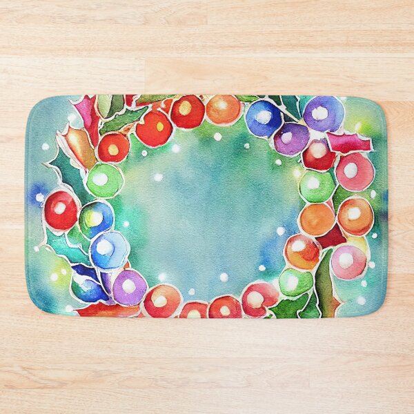 Item preview, Christmas wreath with lights designed and sold by art8085.