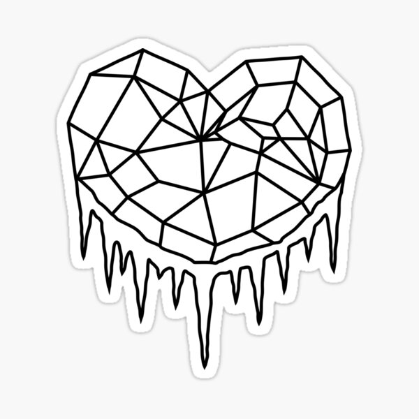 Sticker Gefrorenes Herz Redbubble
