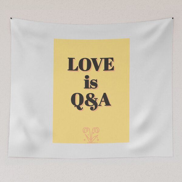Item preview, LOVE is ... questions and answers ... and a flower! designed and sold by JoyPhotoArt.