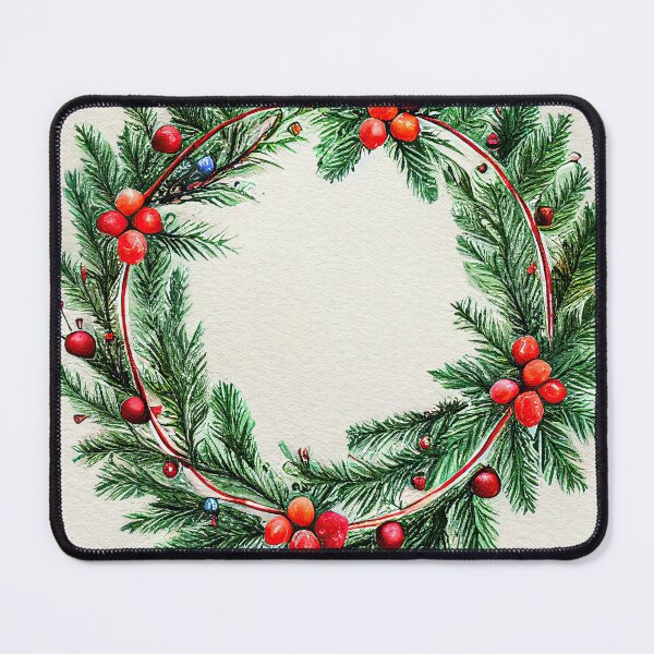 Item preview, Christmas wreath watercolor designed and sold by art8085.