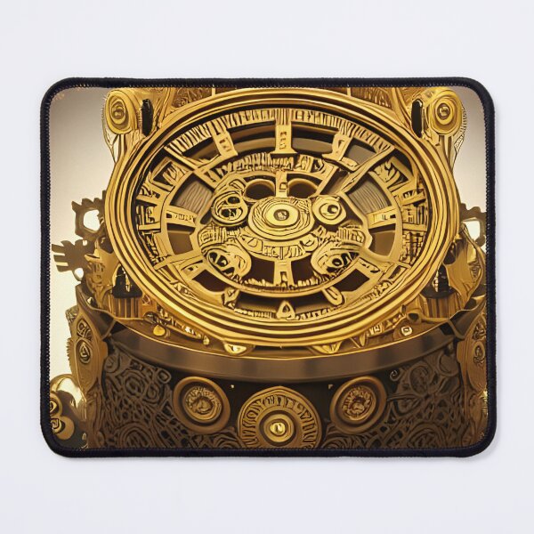Item preview, intricate golden clock designed and sold by Cyber Pulse.