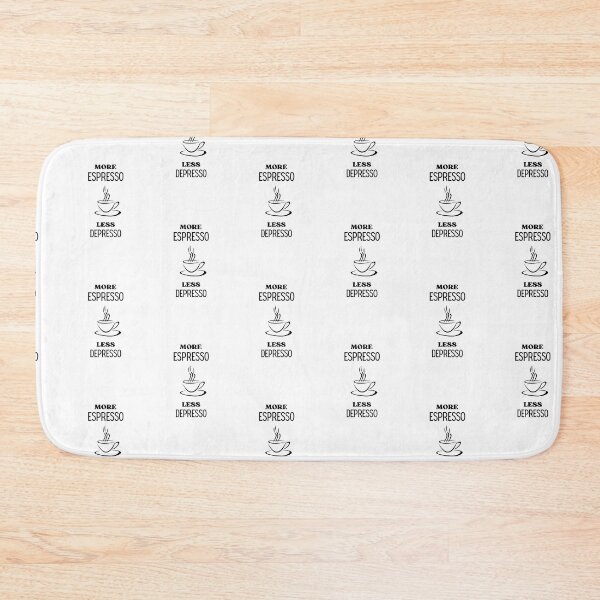 Item preview, More Espresso, Less Depresso, Funny Coffee Lover Quote designed and sold by hiunlimit.