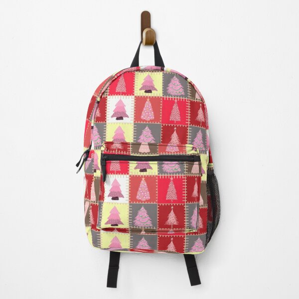 Item preview, Pink Christmas Tree Patchwork Pattern designed and sold by Coffee Lifestyle.