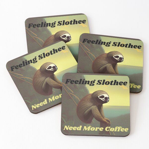 Item preview, Feeling Slothee Need More Coffee designed and sold by shirtkosa.