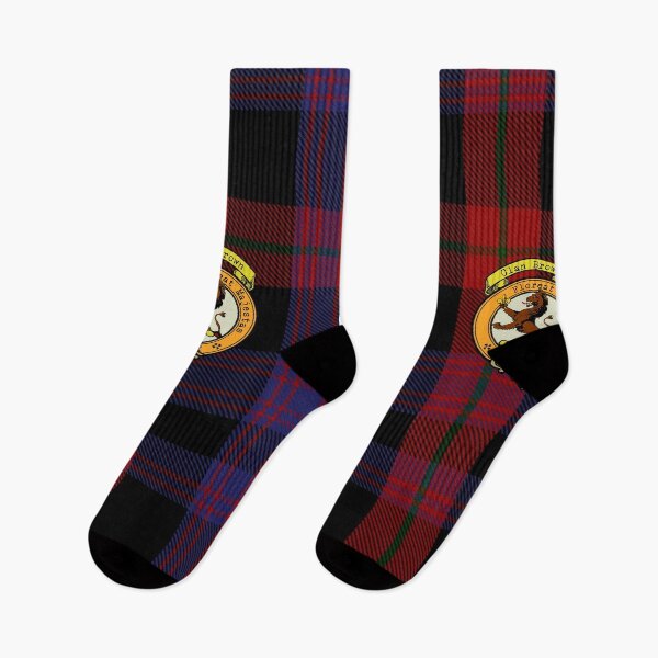 Item preview, Brown Scottish Tartan and Crest designed and sold by BagTown Clans.