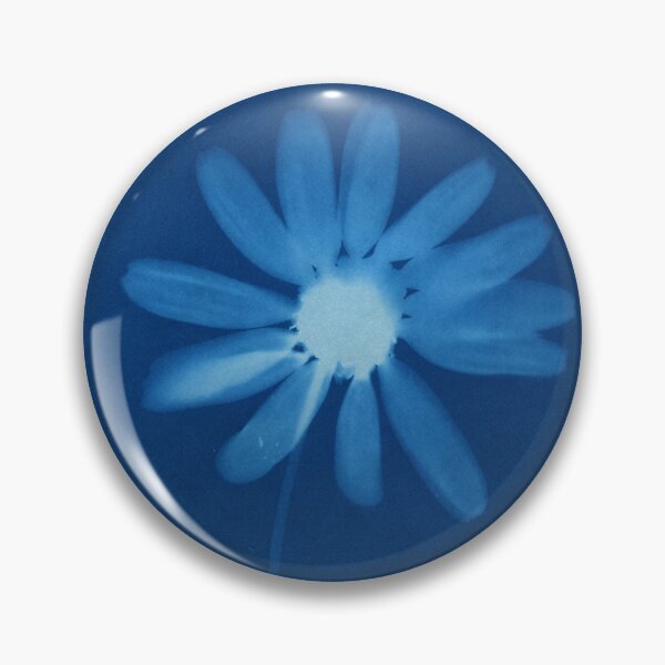 Item preview, Cyanotype Oxeye Daisies designed and sold by LymphomaLass.