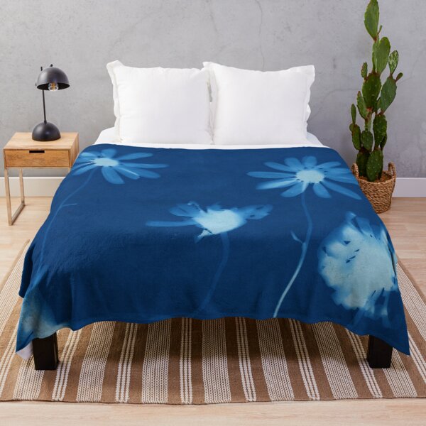 Item preview, Cyanotype Oxeye Daisies designed and sold by LymphomaLass.