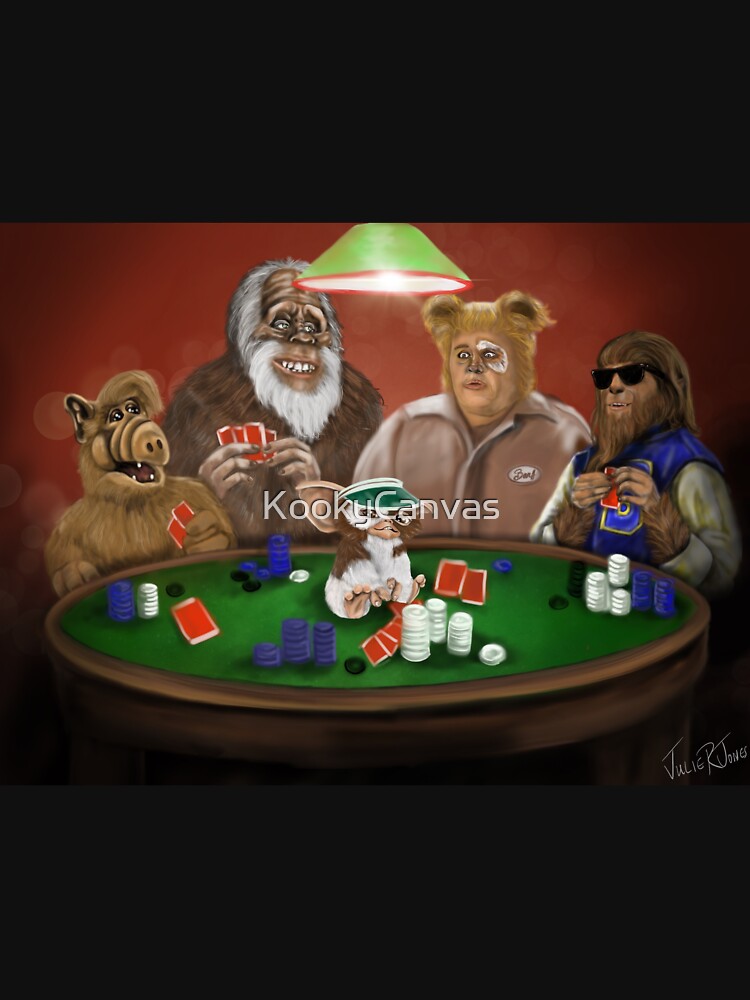 Thumbnail 7 of 7, Classic T-Shirt, 1980s Blast from the Past Poker - Alf, Harry, Barf, Teenwolf, Gizmo designed and sold by KookyCanvas.