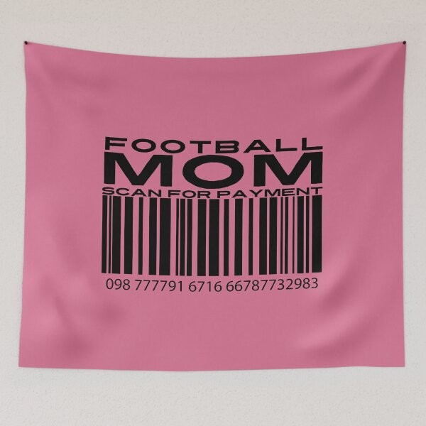 Item preview, Football Mom Scan For Payment | Mom Football | Football with Mommy (White Lettering Available) designed and sold by Wavecrest Wearables.