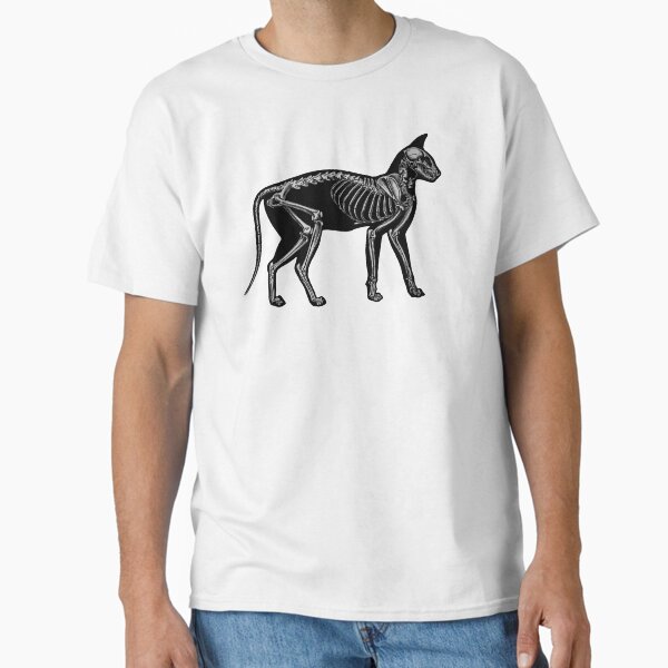 Item preview, Cat silhouette with skeleton designed and sold by reapolo.