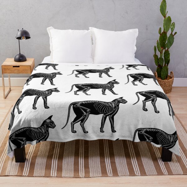 Item preview, Cat silhouette with skeleton designed and sold by reapolo.