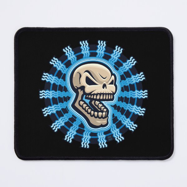 Item preview, Screamin' Skull (Electric Blue) designed and sold by E Robert Wald.