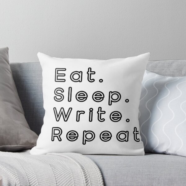 Artikelvorschau, Eat Sleep Write Repeat entworfen und verkauft von writeabledreams.