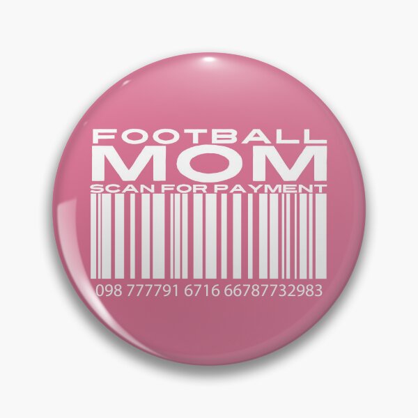 Item preview, Copy of Football Mom Scan For Payment | Mom Football | Football with Mommy (Black Lettering Available) designed and sold by Wavecrest Wearables.