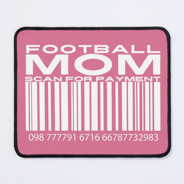 Item preview, Copy of Football Mom Scan For Payment | Mom Football | Football with Mommy (Black Lettering Available) designed and sold by Wavecrest Wearables.