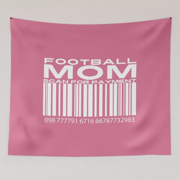 Item preview, Copy of Football Mom Scan For Payment | Mom Football | Football with Mommy (Black Lettering Available) designed and sold by Wavecrest Wearables.