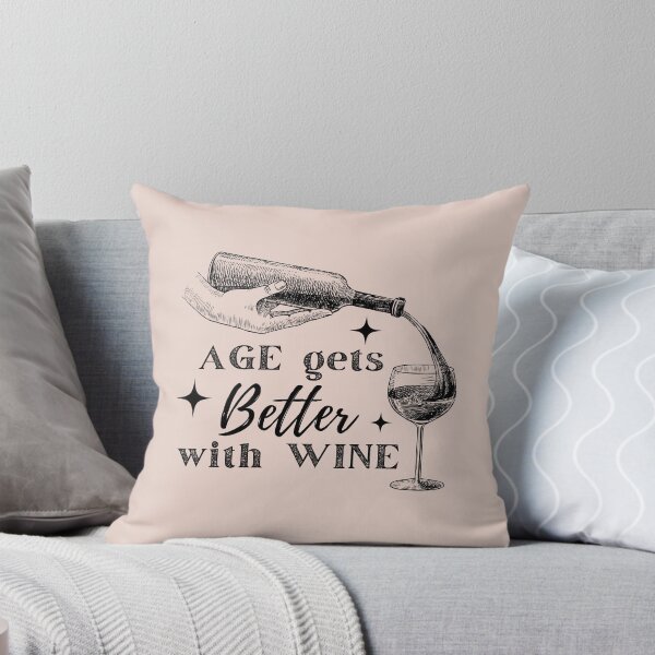 Item preview, Age gets Better with Wine - black designed and sold by l8yofthelake.