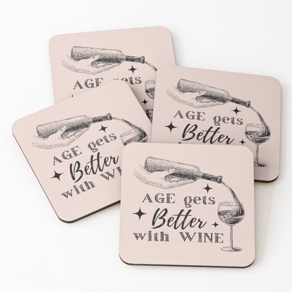 Item preview, Age gets Better with Wine - black designed and sold by l8yofthelake.