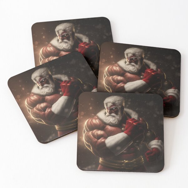 Item preview, Santa muscular badass superhero designed and sold by XmasPatterns.