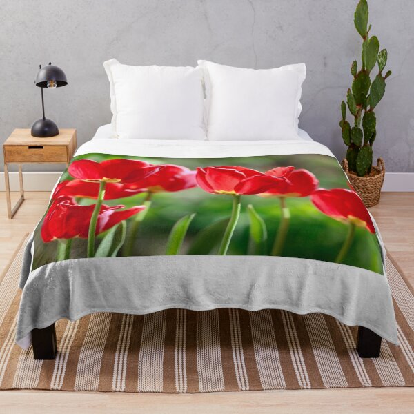Item preview, Red tulips on nature background designed and sold by olena2552.
