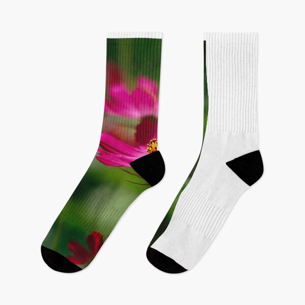 Item preview, Cosmos flowers on green background designed and sold by olena2552.
