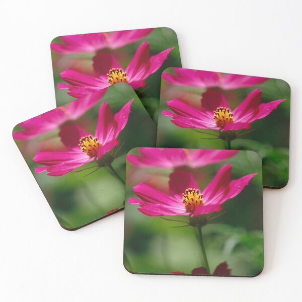 Item preview, Cosmos flowers on green background designed and sold by olena2552.