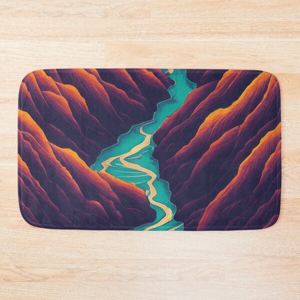 Item preview, River Running Through Valley Of Mountains , Beautiful Painting designed and sold by mariavision.
