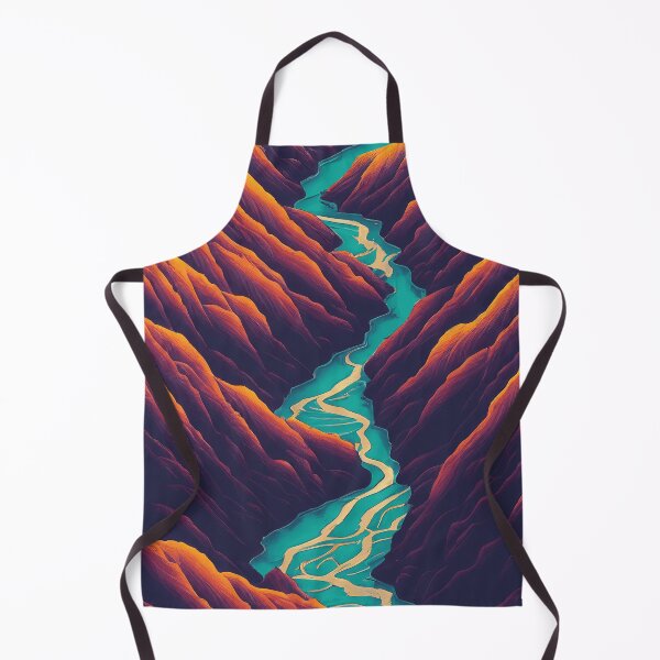Item preview, River Running Through Valley Of Mountains , Beautiful Painting designed and sold by mariavision.