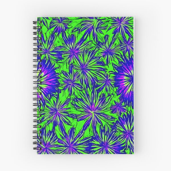 Item preview, Psychedelic Daisies in Green, Fuschia, and Purple designed and sold by ittybittyowl.