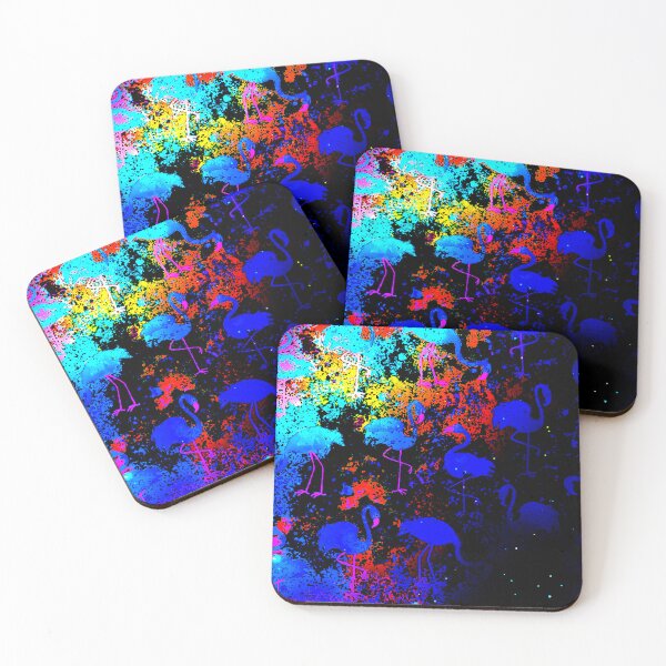 Item preview, Spacey Paint Splatter Yard Birds designed and sold by ChristinasMess.
