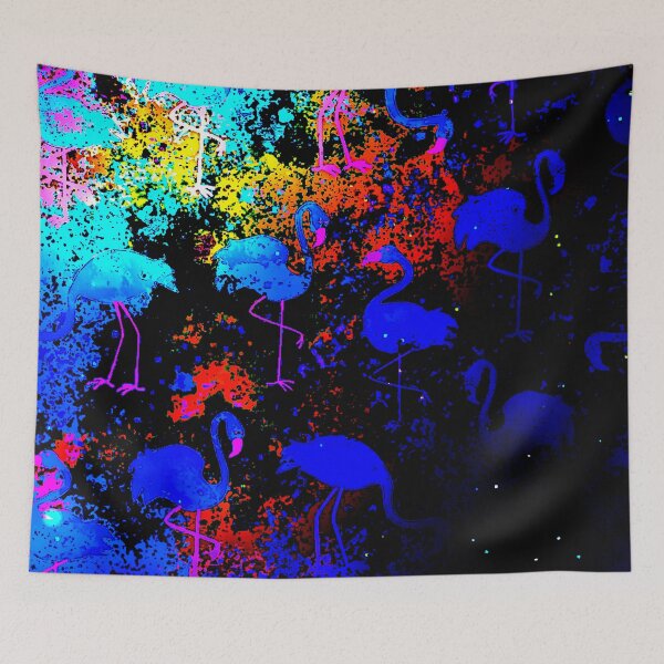 Item preview, Spacey Paint Splatter Yard Birds designed and sold by ChristinasMess.