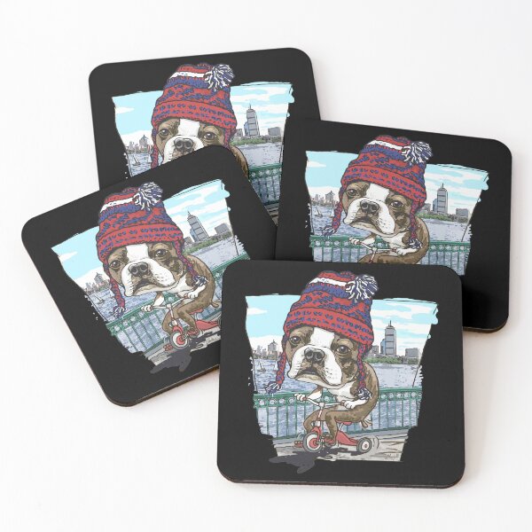 Item preview, Boston Terrier Wicked Pissah Tricycle Adventure designed and sold by Jennpak.