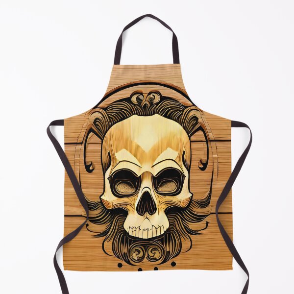 Item preview, Wooden skull with ear phones designed and sold by Gus Wolvius.