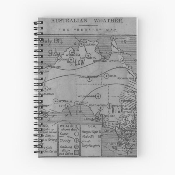 Item preview, Australian Weather Map 31 July 1917  designed and sold by acrooks.