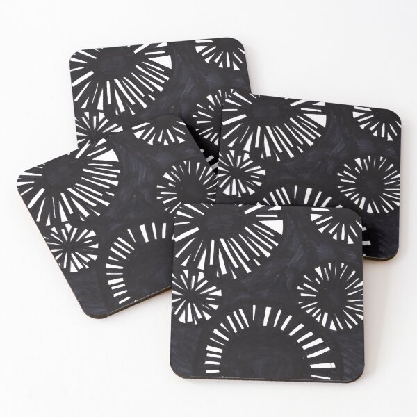 Item preview, Abstract Black And White Fireworks designed and sold by JPArtShop1.