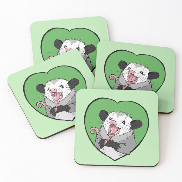 Item preview, possum green heart designed and sold by Anastasiya Tarasov.
