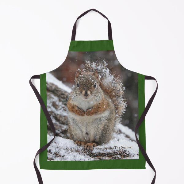 Item preview, Mr. Bickles The Squirrel apron  designed and sold by PrueCr.