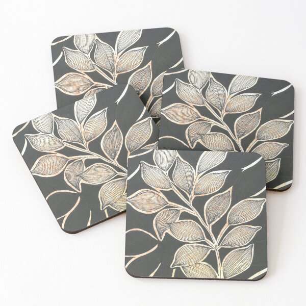 Item preview, Shiny leaves in night designed and sold by BlossomsByBonny.