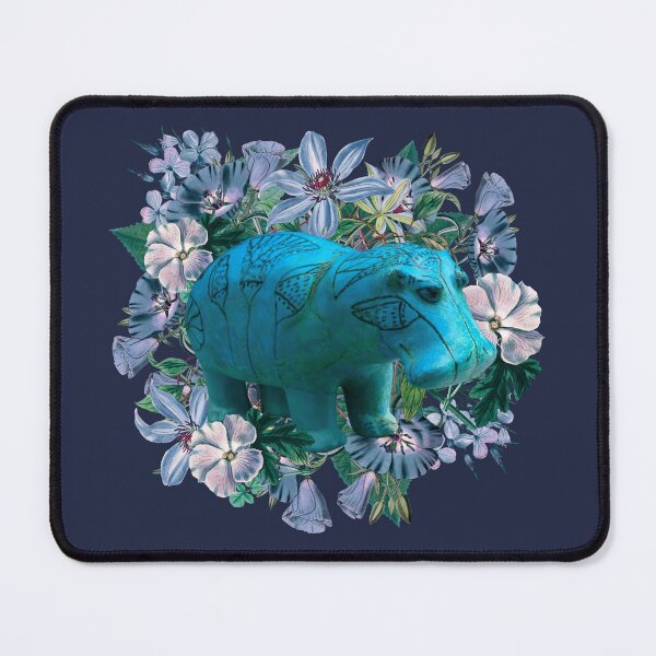 Artikelvorschau, William the Hippo - Altägyptische Figur - Blumen entworfen und verkauft von tinytiger77.