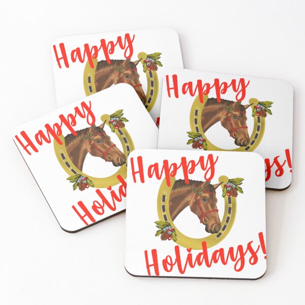 Item preview, Happy Holidays! Lucky Christmas Horse designed and sold by horseymj1.