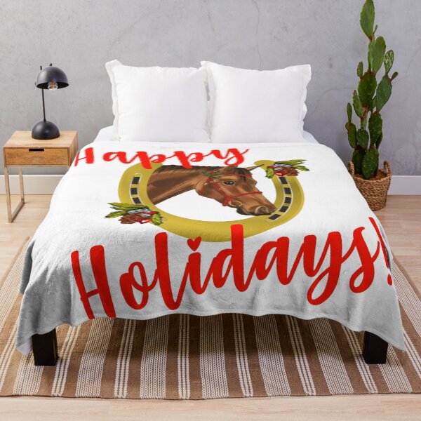 Item preview, Happy Holidays! Lucky Christmas Horse designed and sold by horseymj1.