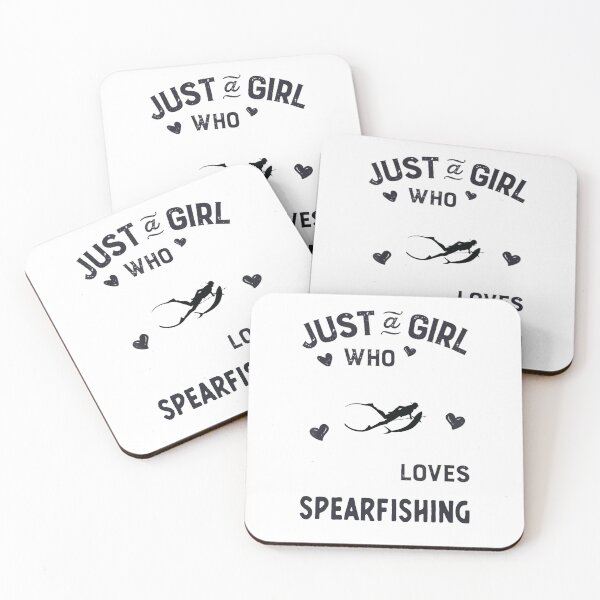 Item preview, Just A Girl Who Loves Spearfishing, Funny Fishing designed and sold by Aerial Addicts.
