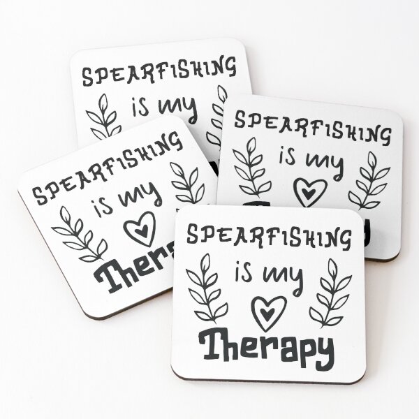 Item preview, Spearfishing Is My Theraoy, Funny Fishing designed and sold by Aerial Addicts.