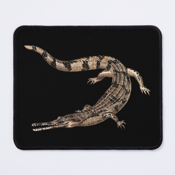 Item preview, Crocodile Gharial Retro Illustration designed and sold by InnerCitadel.