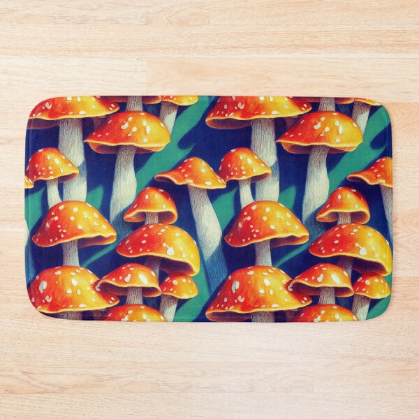 Item preview, Orange Psychedelic Mushrooms designed and sold by Unicorn Trainwreck.