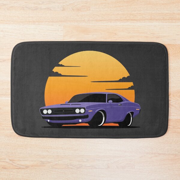 Item preview, American Muscle Pony Car sunset Illustration designed and sold by blackdogshop.