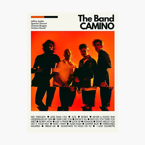 Item preview, The Band Camino Mid Century Modern Poster Print designed and sold by maddiemercer.