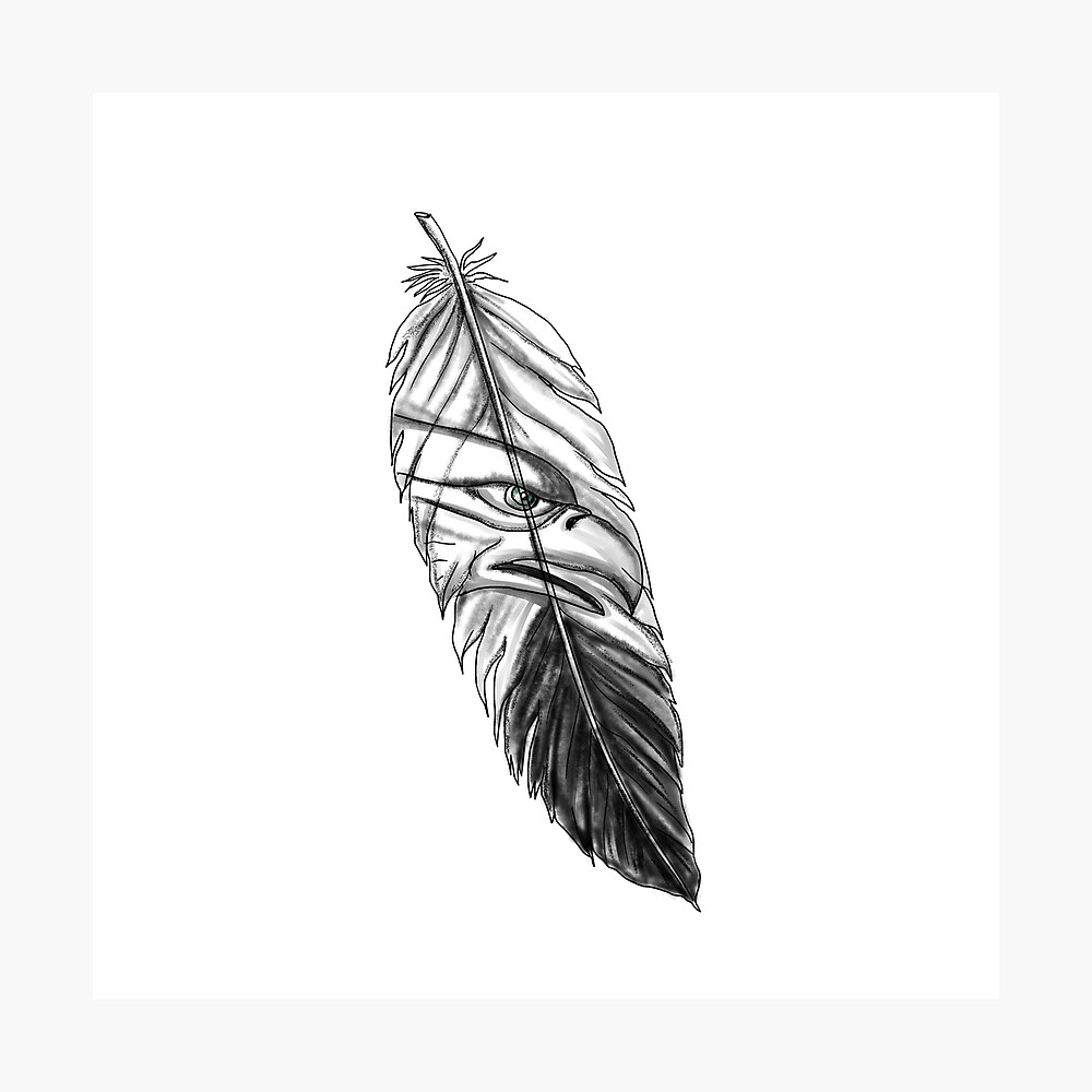 Sea Eagle Feather Tattoo