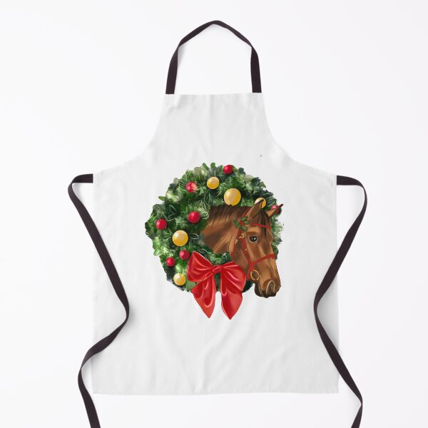 Item preview, Christmas Horse with Wreath designed and sold by horseymj1.