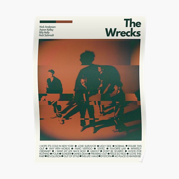 The Wrecks Mid Century Modern Poster Print Poster